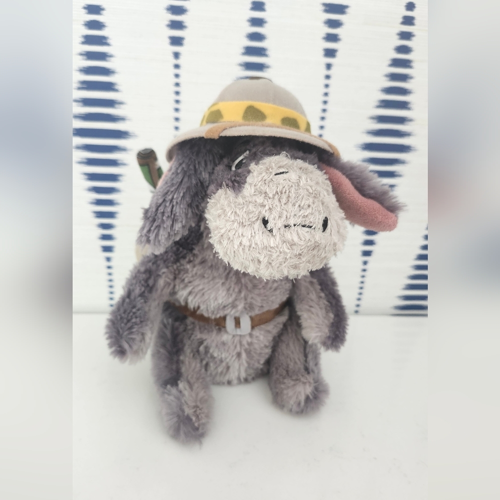 SAFARI EEYORE 8" Plush Toy DISNEY WORLD Parks Animal Kingdom WINNIE POOH FRIENDS